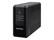 UPS Cyber Power UT650EG, 650 VA, 360 W, fara management, line-interactive, 3x Schuko, 12V 5Ah LED, Tower, Negru