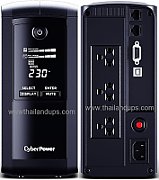 UPS Cyber Power VP700ELCD, 700 VA, 390 W, cu management, line-interactive, 4x Schuko, 1x RJ45, 1x USB, 12V 7Ah LCD, Tower, Gri