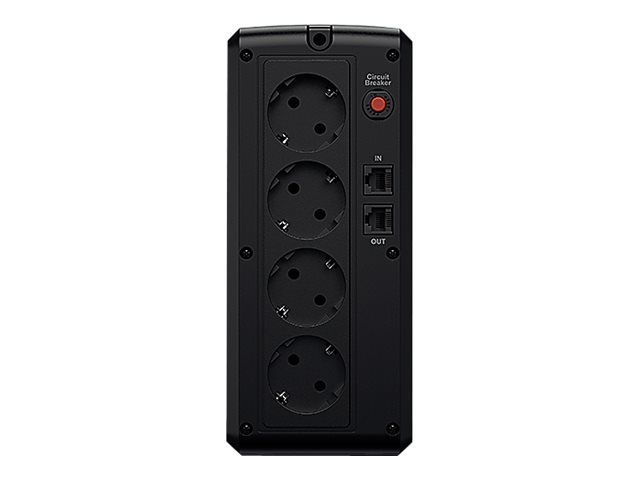 UPS Cyber Power UT1050EG, 1050 VA, 630 W, cu management, line-interactive, 4x Schuko, 1x USB, Sealed Lead-acid, LED, Tower, Negru