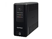 UPS Cyber Power UT1050EG, 1050 VA, 630 W, cu management, line-interactive, 4x Schuko, 1x USB, Sealed Lead-acid, LED, Tower, Negru