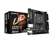 Placa de baza GIGABYTE A520I AC, socket AM4, 2x DDR4 UDIMM, 4x SATA, 1x NVMe, 10x USB-A, mITX