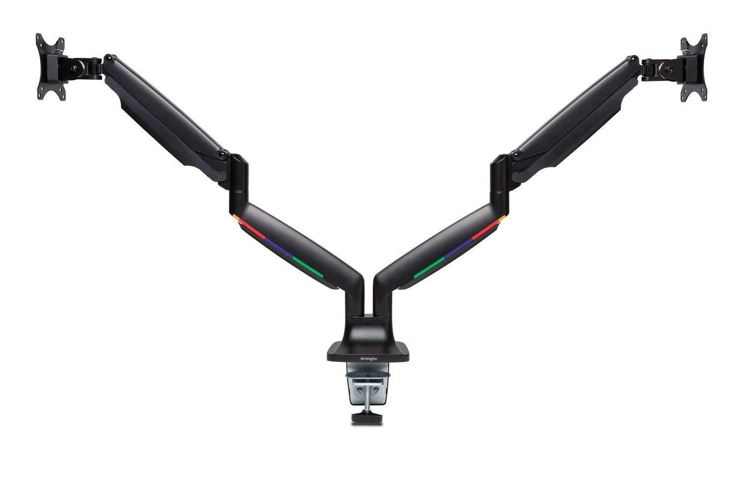 SUPORT de birou KENSINGTON, pt 2 TV/monitor plat, curbat, diag. max 34 inch, rotatie, inclinare, pivotare, orizontala, verticala, totala, max 9 Kg,  K59601WW