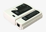 TESTER CABLU RETEA LOGILINK, pt. cablu UTP, FTP, conector RJ45, RJ11, RJ12,  WZ0010