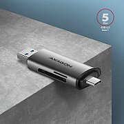 CRE-SAC, Citittor carduri Extern USB 3.2 Gen1 Tip C+Tip A la SD/microSD