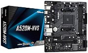Placa de baza ASRock A520M-HVS, socket AM4, 2x DDR4 UDIMM, 4x SATA, 1x NVMe, 12x USB-A, mATX