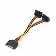 CABLU date GEMBIRD, adaptor S-ATA (T) la 2 x S-ATA (M) in unghi drept, 0.15 m,  CC-SATAM2F-02  (include TV 0.06 lei)