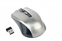 MOUSE GEMBIRD, PC sau NB, wireless, 2.4GHz, optic, 1600 dpi, butoane/scroll 4/1, , negru / gri, MUSW-4B-04-BG (include TV 0.15 lei)