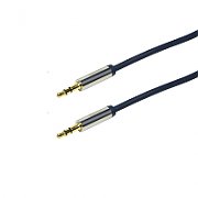 CABLU audio LOGILINK stereo (RCA T/T), 1m, conectori auriti, negru  CA1202  (include TV 0.06 lei)