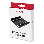 Adaptor RHD-125B pentru montarea unui HDD/SSD 2.5  in slot 3,5 , negru