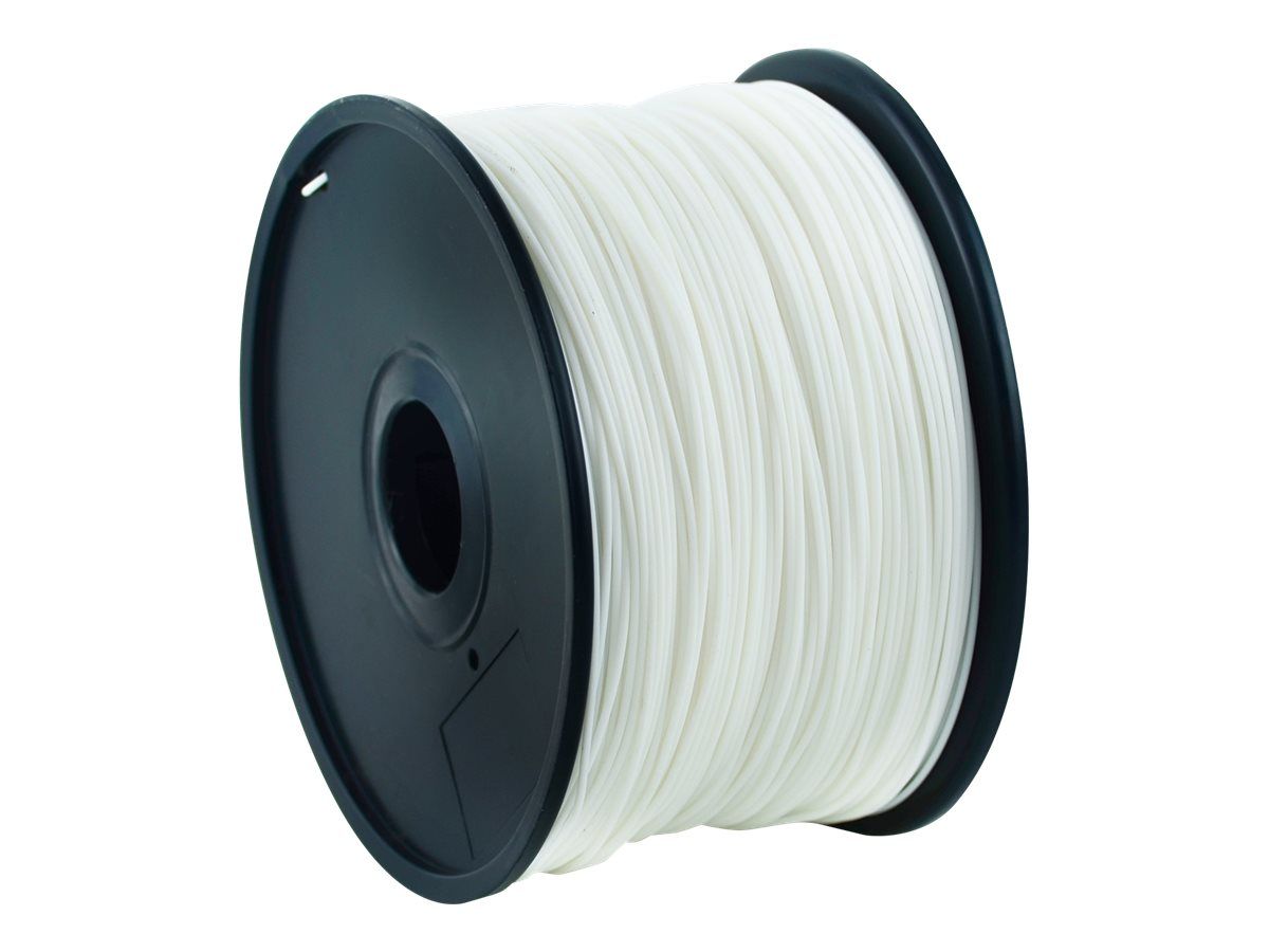 FILAMENT GEMBIRD pt. imprimanta 3d, PLA, 1.75mm diamentru, 1Kg / bobina, aprox. 330m, topire 190-220 grC, white,  3DP-PLA1.75-01-W