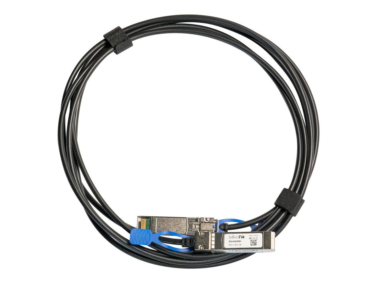 MIKROTIK XS+DA0001 1m Direct attach cable SFP 1G SFP+ 10G 25G SFP28 support