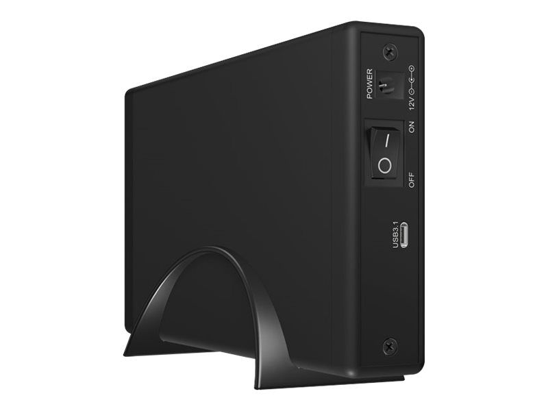 ICYBOX IB-377-C31 IcyBox External 3,5 HDD/SSD Case SATA III, USB 3.1 Type-C, Black