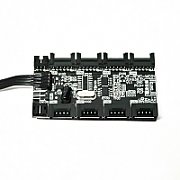 Ventilator Floston ,120 x 120 x 25 mm ,1200-1725 RPM ,Negru ,RGB
