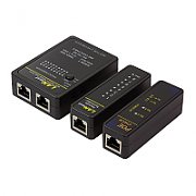 TESTER CABLU RETEA LOGILINK, pt. cablu UTP, FTP, coaxial, conector RJ45, RJ11, RJ12, BNC,  WZ0015P