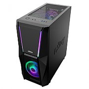 Carcasa nJoy CSMD-E000UFO-BL01B, Middle Tower, ATX, sursa Fara, Negru