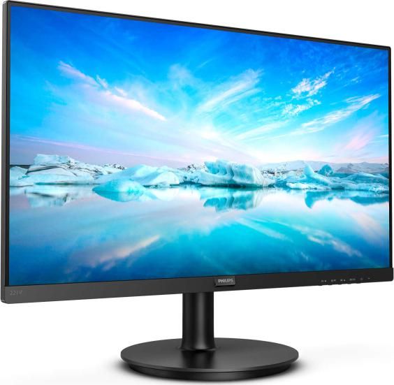 Monitor 21.5 inch LED Philips 221V8A 1920 x 1080 pixeli, 75 Hz, 4 ms, Negru