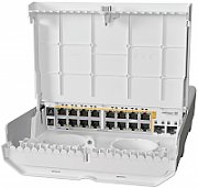 Switch Mikrotik CRS318-16P-2S+OUT, 16 porturi 10/100/1000 Mbps, 10 Gbps