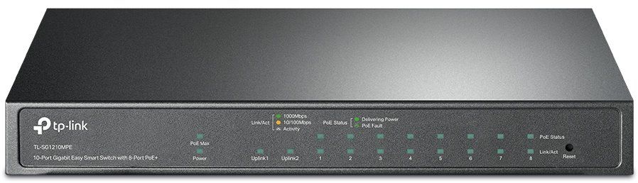 Switch TP-Link TL-SG1210MPE, 10 porturi 10/100/1000 Mbps