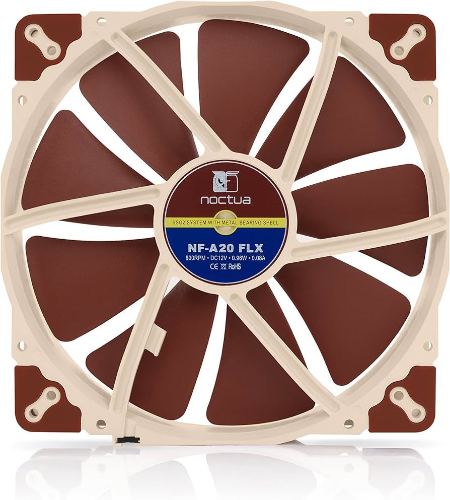 Ventilator Noctua NF-A20-FLX ,200 x 200 x 30 mm ,550 - 800 RPM ,Maro + bej
