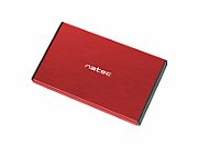 NATEC HDD ENCLOSURE RHINO GO (USB 3.0, 2.5 , RED)