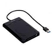 UNITEK Y-3036 storage drive enclosure 2.5  HDD/SSD enclosure Black