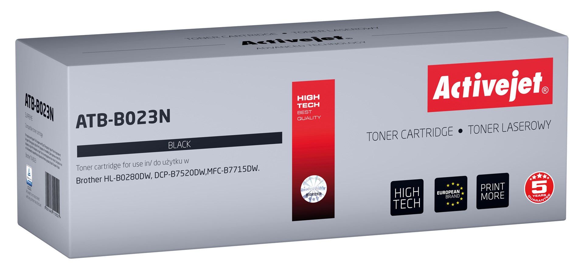 Cartus toner Activejet ATB-B023N ,Negru ,2 000 pagini (compatibil cu Brother ATB-B023N)