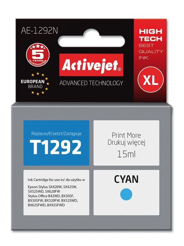 Cartus cerneala Activejet AE-1292N ,Albastru ,15 ml (compatibil cu Epson AE-1292N)