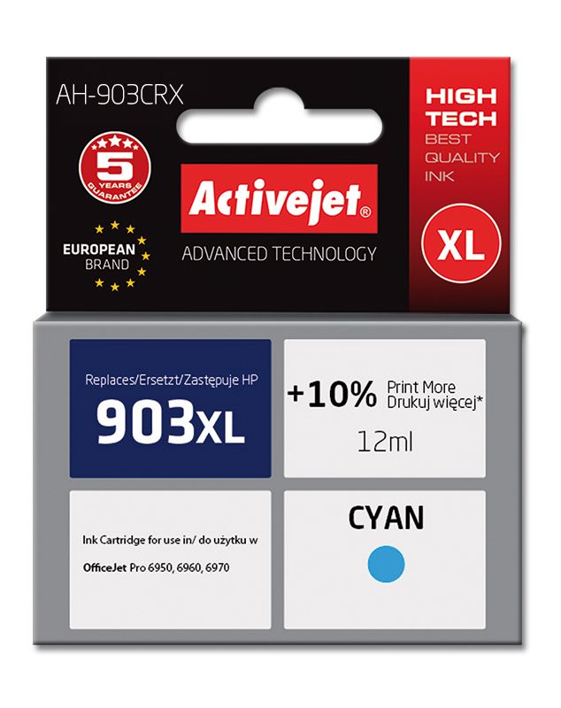 Cartus cerneala Activejet AH-903CRX ,Albastru ,12 ml (compatibil cu HP AH-903CRX)