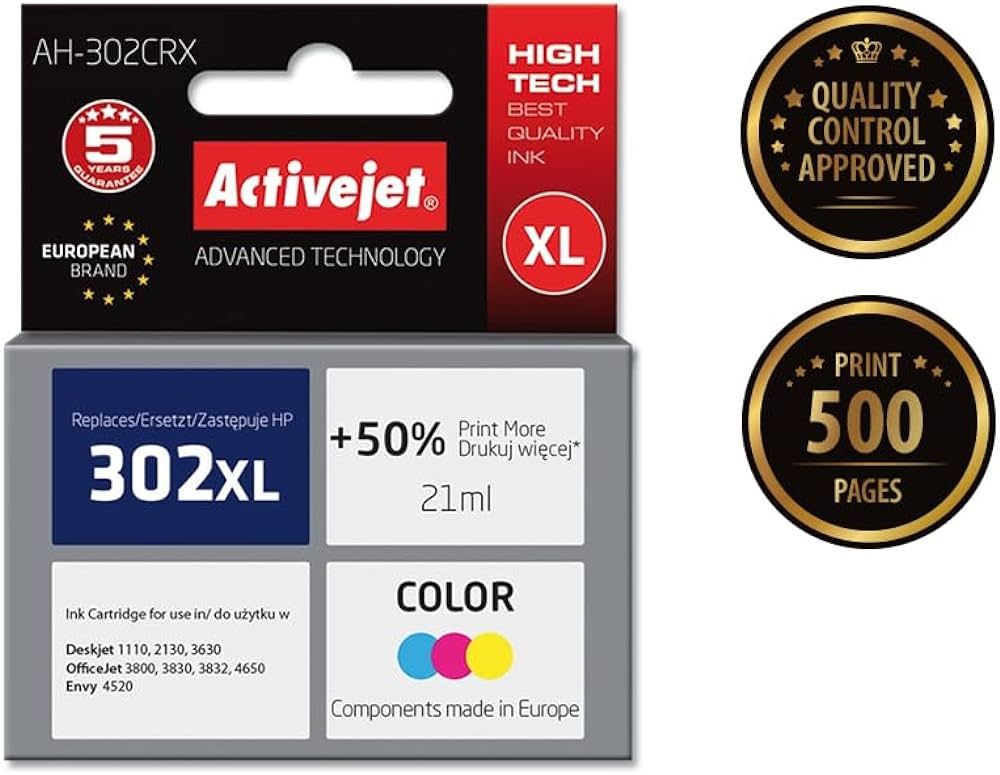 Cartus cerneala Activejet AH-302CRX ,Color ,21 ml (compatibil cu HP AH-302CRX)