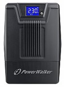 UPS PowerWalker VI 800 SCL FR, 800 VA, 480 W, cu management, line-interactive, 2x Schuko, 1x RJ45, 1x USB, 12V 9Ah Tower, Negru