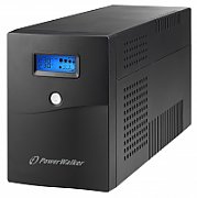 UPS PowerWalker VI 3000 SCL, 3000 VA, 1800 W, cu management, line-interactive, 4x Schuko, 1x RJ45, 12.0V/9.0Ah Tower, Negru