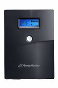 UPS PowerWalker VI 3000 SCL, 3000 VA, 1800 W, cu management, line-interactive, 4x Schuko, 1x RJ45, 12.0V/9.0Ah Tower, Negru