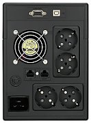 UPS PowerWalker VI 3000 SCL, 3000 VA, 1800 W, cu management, line-interactive, 4x Schuko, 1x RJ45, 12.0V/9.0Ah Tower, Negru