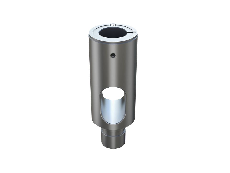 Teava extensie Multibrackets 5402 pentru suporturile cu gas, 10 cm, Silver