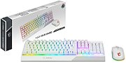 MSI Vigor GK30 Combo USB QWERTY Keyboard + Mouse GM11 White