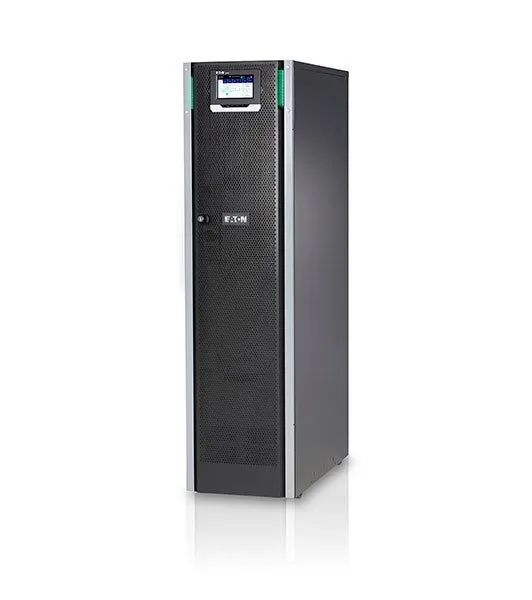 UPS Eaton 93PS10MBSI, 10000 VA, 10 kW, on-line double-conversion, 1x RJ45, 1x USB, 12V 9Ah Sealed Lead-acid, 10 min @ 102-110%, LCD, Tower, Negru