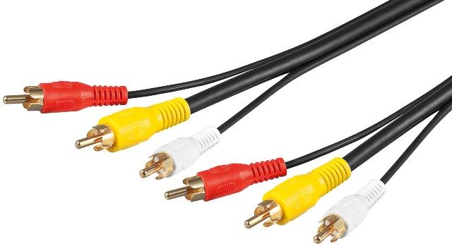 Cablu audio video 
3 x RCA tata &gt 3 x RCA tata
- cablu semnal video: RG59
- contacte aurite
Ambalare: vrac 1 buc.