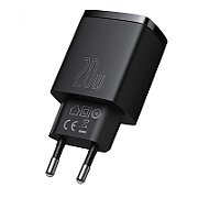 INCARCATOR retea Baseus Compact, Quick Charge 20W, 1 x USB Type-C 5V/3A max, 1 x USB 5V/3A, negru  CCXJ-B01  (include timbru verde 0.15 lei)