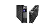 UPS Eaton ELP1200DIN, 1200 VA, 750 W, cu management, line-interactive, 8x Schuko, 1x C14, 1x USB, 12V 7Ah Sealed Lead-acid, LCD, Tower, Negru