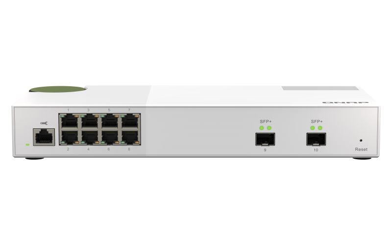 Switch Qnap QSW-M2108-2S, 8 porturi RJ-45: 100/​1000/​2.5GBase-T, SFP+: 1G/​10Gb/​s