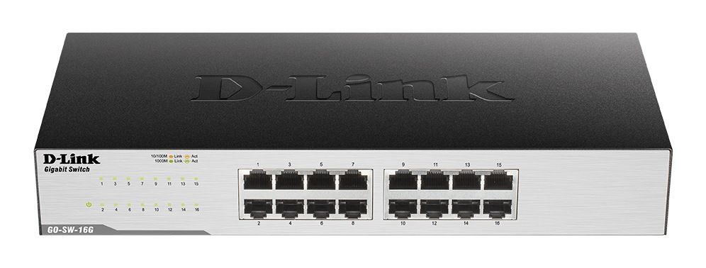 Switch D-Link GO-SW-16G, 16 porturi 10 / 100 / 1000 MBs