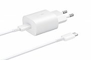 Samsung 25W Travel Adapter (w/o cable) 1xUSB Type-C White