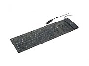 GEMBIRD KB-109F-B Flexible keyboard USB + OTG black color US layout