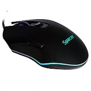 MOUSE Spacer - gaming, gaming, cu fir, USB, optic, 12.000 dpi, butoane/scroll 6/1, iluminare RGB, negru,  SPGM-ALIEN-PRO  (include TV 0.18lei)
