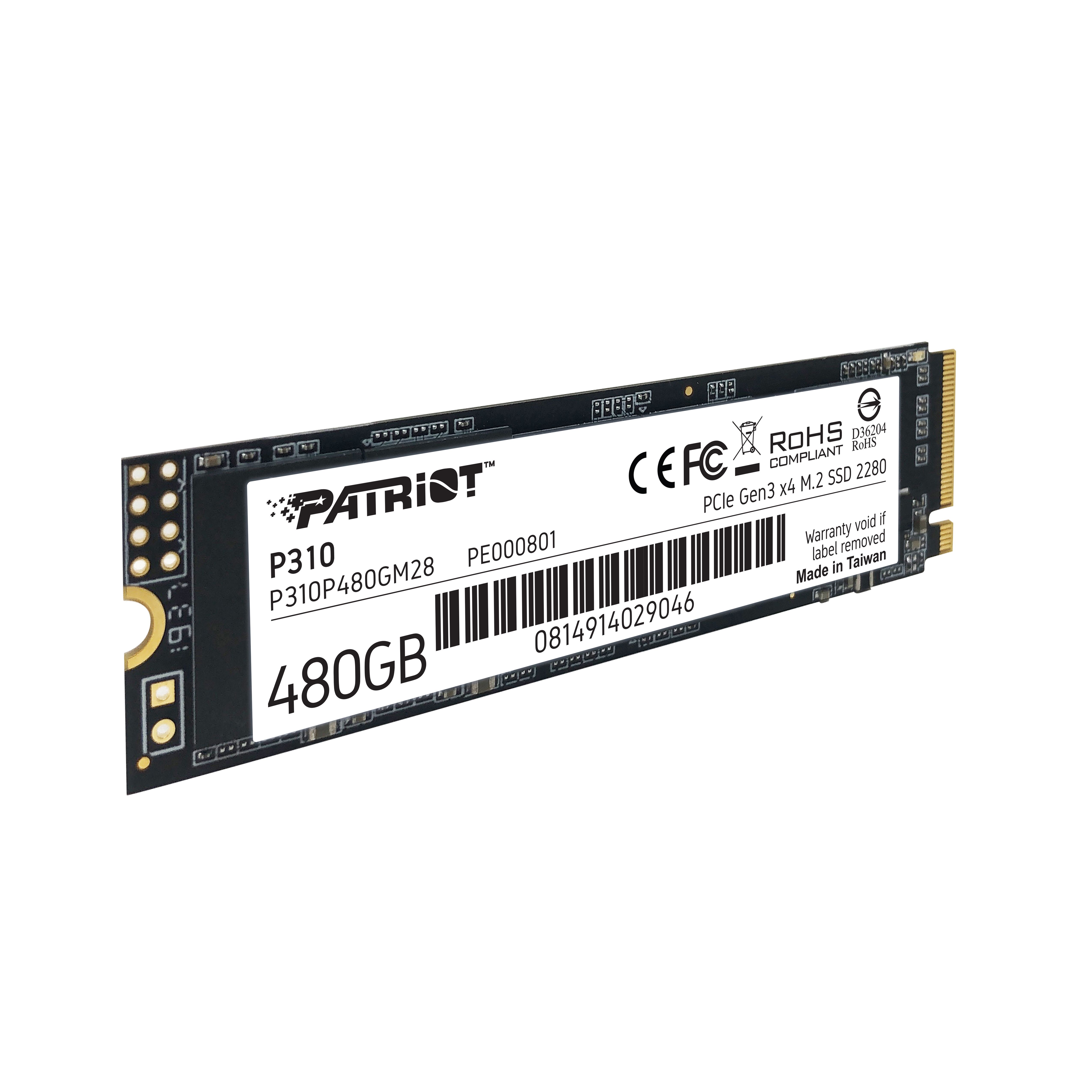 SSD PATRIOT P310 480 GB PCIe M.2