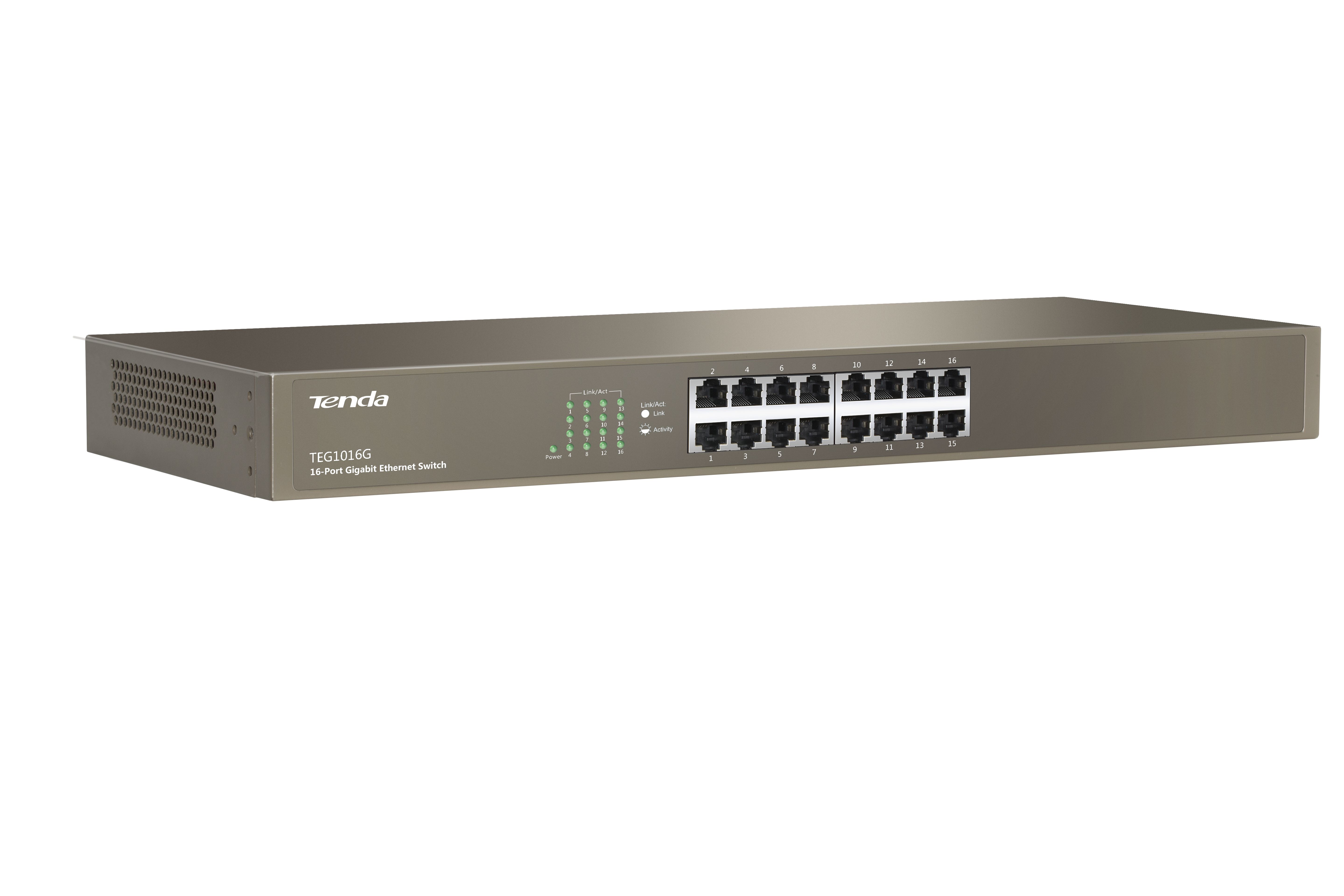 Switch Tenda TEG1016G, 16 porturi 10 / 100 / 1000 MBs