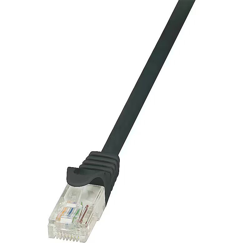 PATCH CORD UTP LOGILINK Cat5e, cupru-aluminiu, 1 m, negru, AWG26,  CP1033U  (timbru verde 0.08 lei)