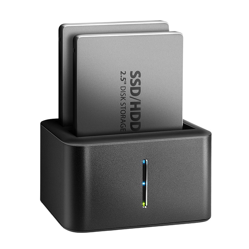 ADSA-D25, USB3.2 gen1 - 2 x SATA 6G, Functie CLONE, DUAL HDD, Docking Station