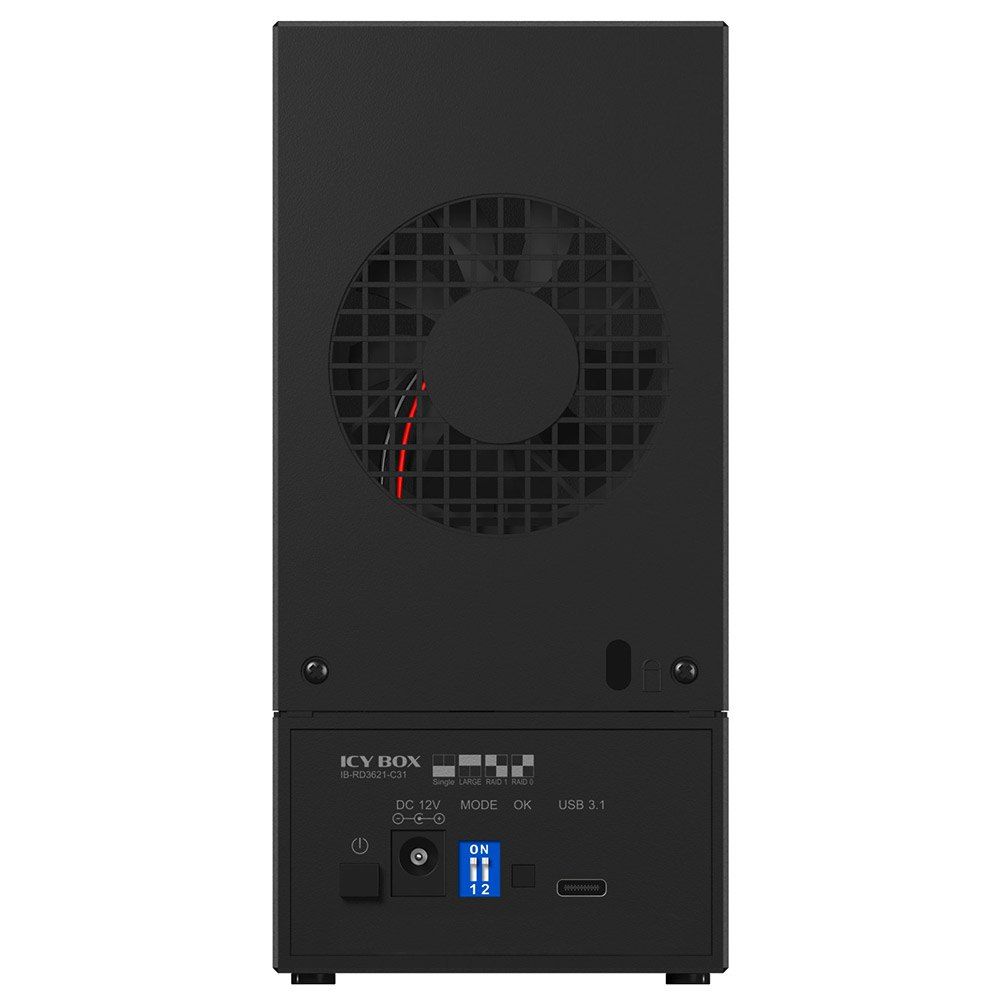 ICY BOX IB-RD3621-C31 External 2 bay RAID enclosure for 2x 2.5inch or 3.5inch SATA drives