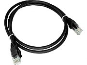 Alantec KKU6CZA0.5 Patch-cord U/UTP cat.6 PVC 0.5m black